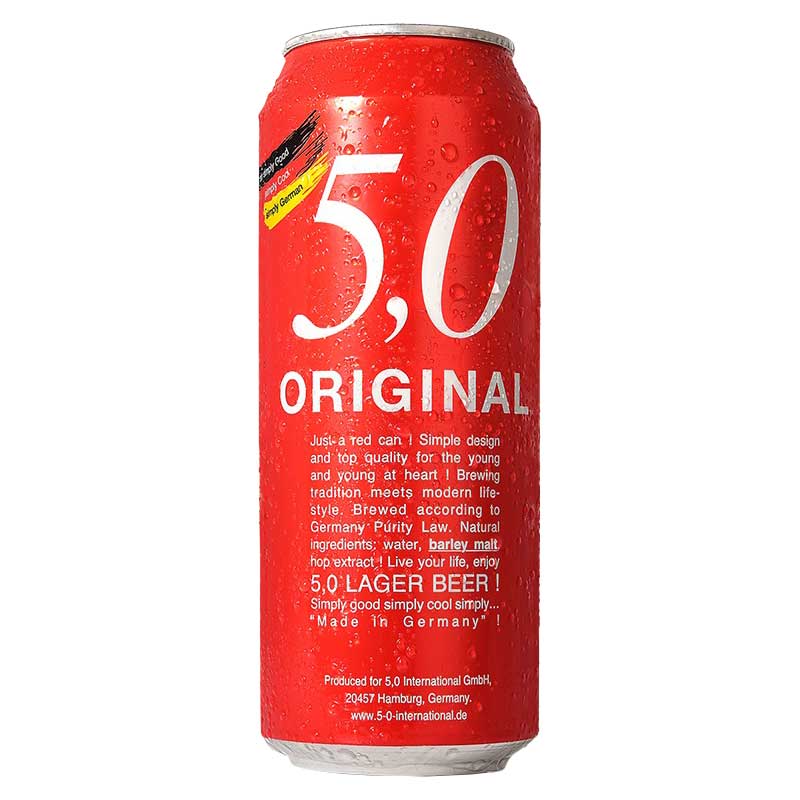 Cerveza 5,0 Original Lager Lata Roja