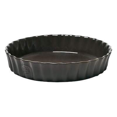 EMILE HENRY DEEP TART DISH CHARCOAL