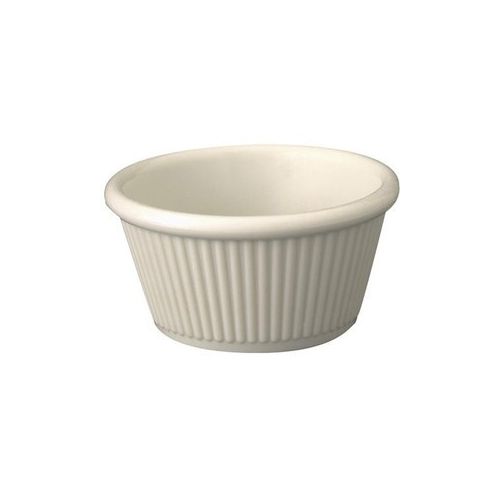 RAMEKIN FLUTED MELAMINA CREMA 2 OZ