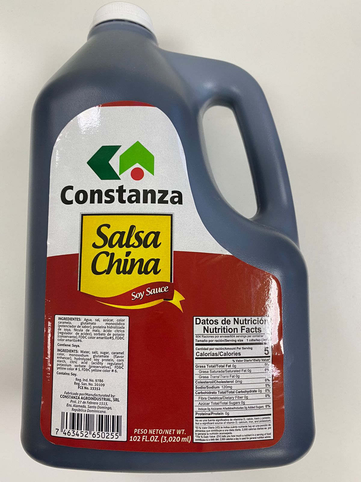 SALSA CHINA CONSTANZA GALON 102 FL. OZ. 4/1