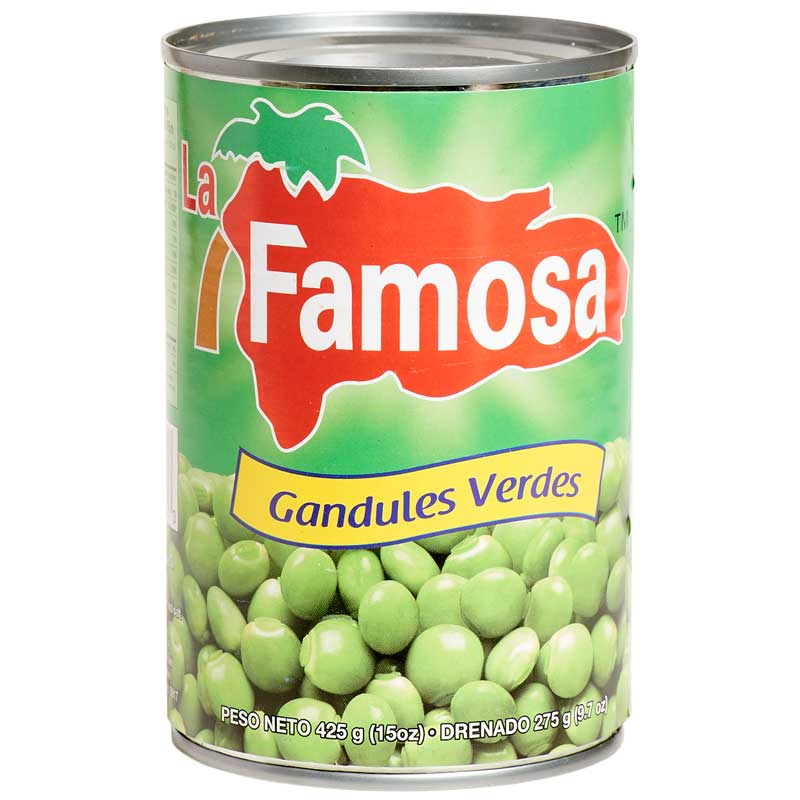 Enlatados La Famosa Guandules Verdes