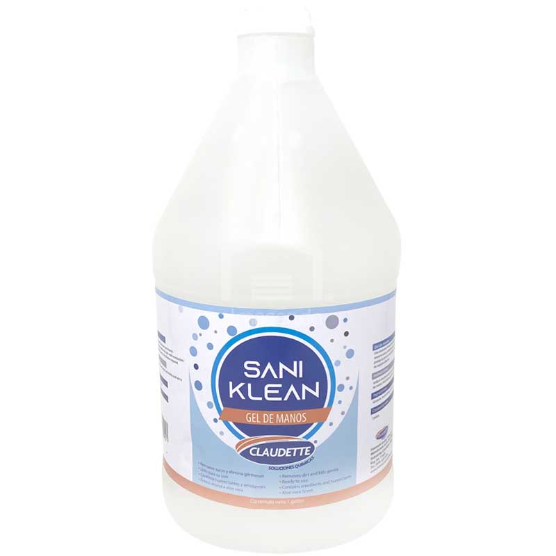 Bactericida Claudette Gel para manos Galon
