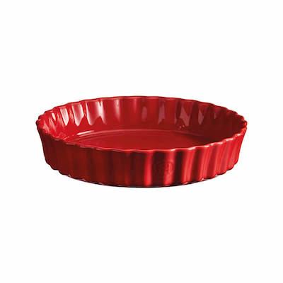 EMILE HENRY DEEP TART DISH BURGUNDY