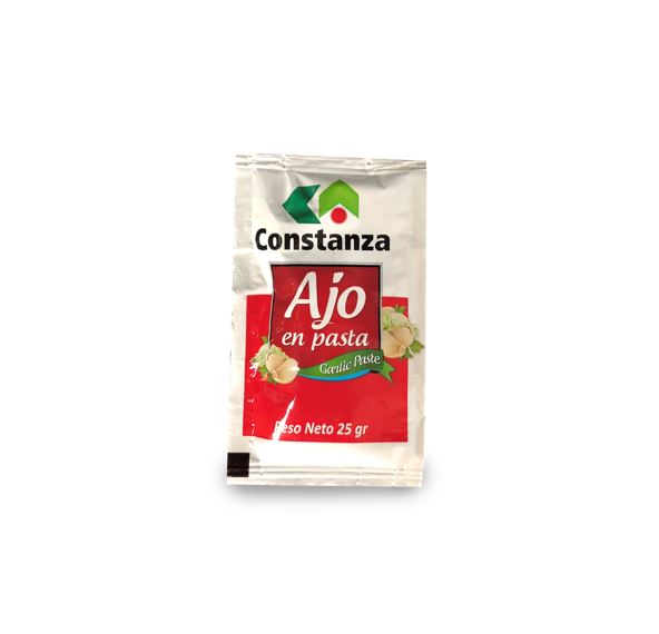 AJO EN PASTA CONSTANZA SACHET 25 GRAMOS 6X24