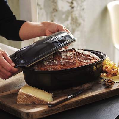 EMILE HENRY ARTISAN BREAD LOAF BAKER CHARCOAL