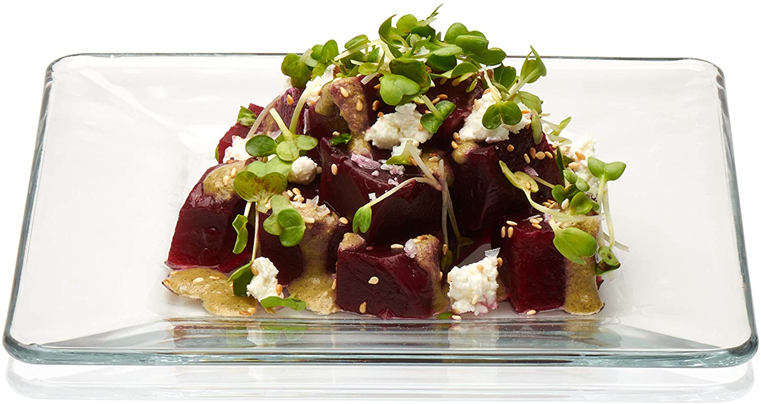 SET 6 PLATOS CUADRADOS TEMPO 8"