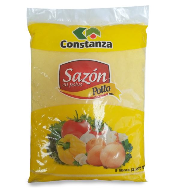 SAZON EN POLVO SABOR A POLLO CONSTANZA 5 LBS. 4/1