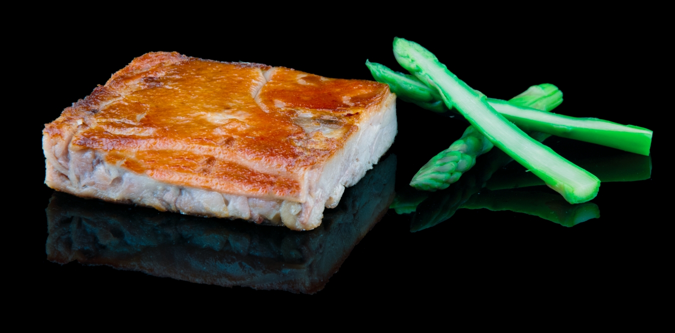 Plancha de Cochinillo Confitado Deshuesado