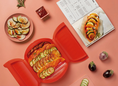 ESTUCHE DE VAPOR CON BANDEJA 3-4 PERSONAS Y LIBRO DE COCINA