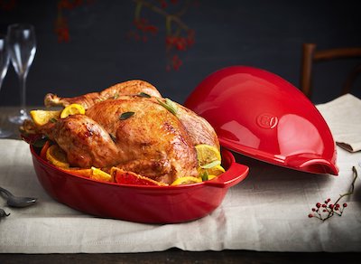 ASADOR EMILE HENRY LARGE ROASTER BURGANDY