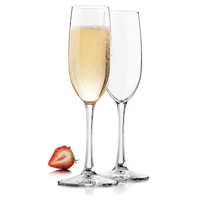 SET 6 COPAS VINA FLUTE CHAMPA—A 8 OZ.