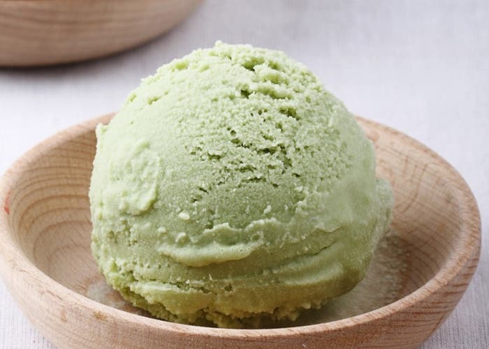 Helado de Sake con Manzana Verde