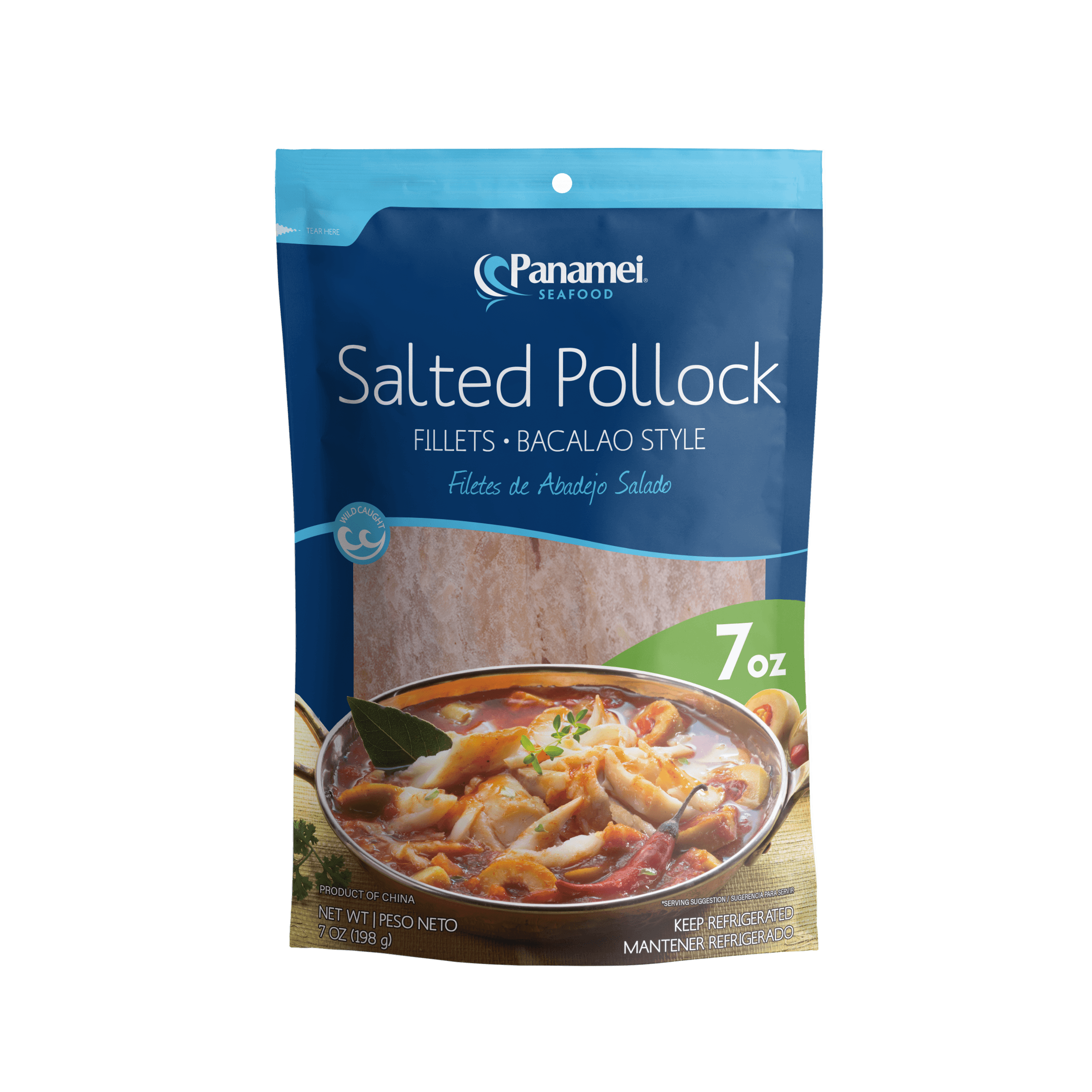 FILETE POLLOCK SALADO PORCIONES PANAMEI 20X1