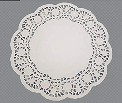 Desechables Doily Blondas Redondas 8¨